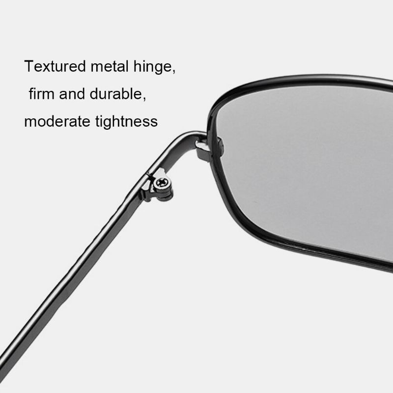 Gafas De Sol Polarizadas Fotocromáticas Inteligentes Para Hombres Gafas De Sol Rectangulares De Metal Con Montura Completa Anti-uv Anti-reflejos Gafas De Sol