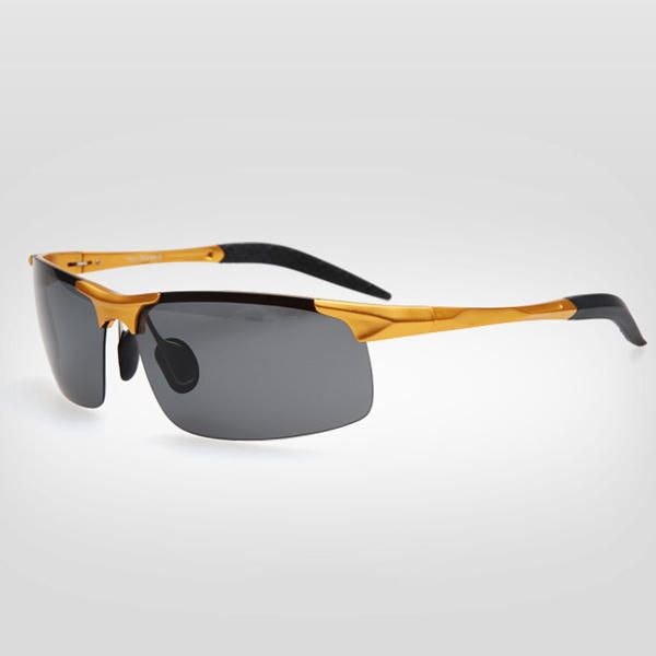 Gafas De Sol Polarizadas Para Hombre Marco De Aleación De Magnesio Y Aluminio Gafas De Conducción Deportiva Para Exteriores