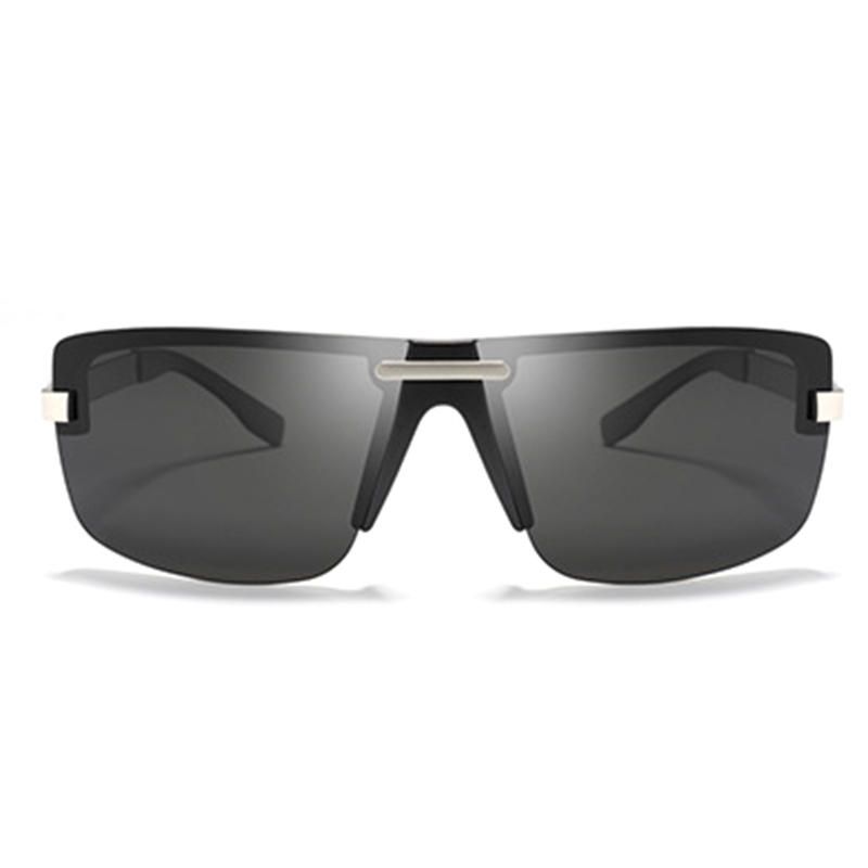 Gafas De Sol Polarizadas Uv400 De Lujo Sin Montura Cuadradas Al Aire Libre