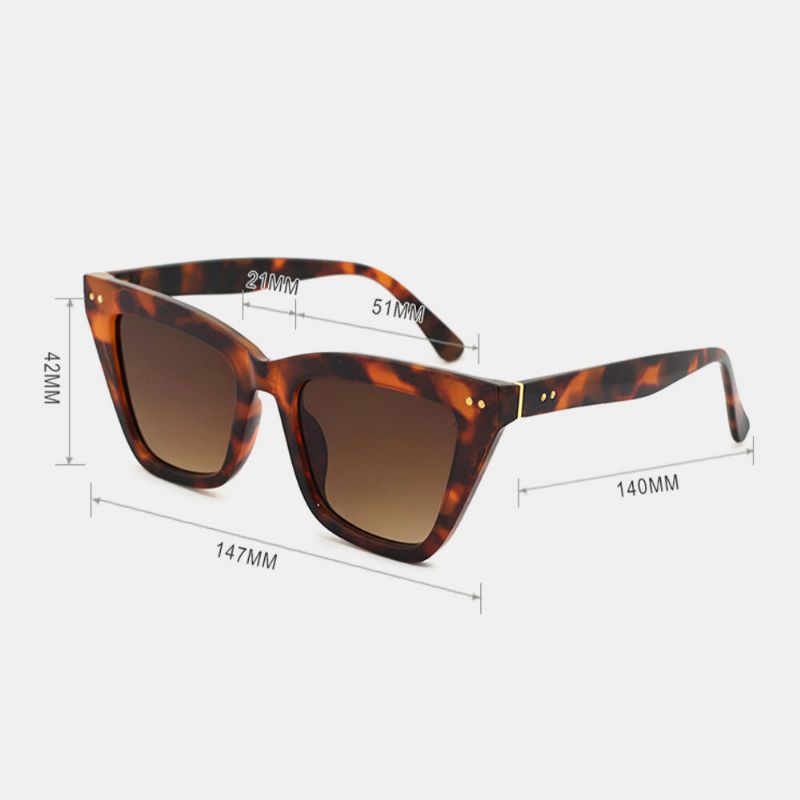 Gafas De Sol De Protección Uv Casuales De Moda De Montura Completa Cuadradas Unisex