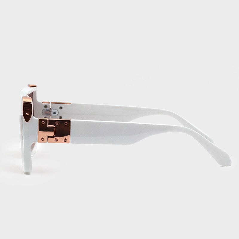 Gafas De Sol De Protección Uv Para Exteriores Informales Con Personalidad De Marco Completo Con Forma Cuadrada De Una Pieza Para Mujer