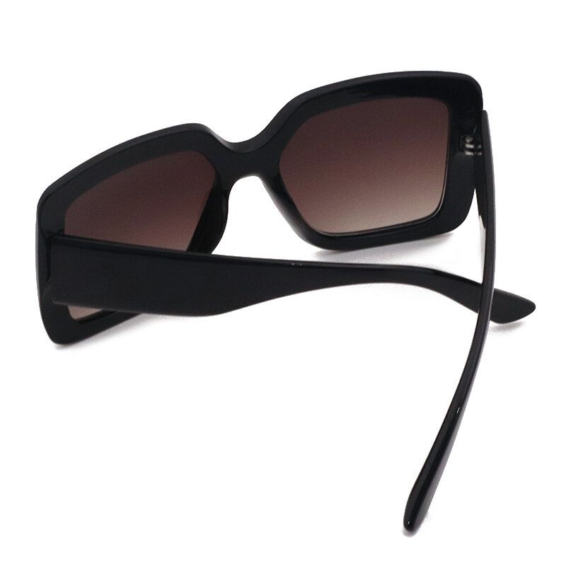 Gafas De Sol De Protección Uv Para Exteriores Informales Vintage De Moda De Hawksbill De Talla Grande Con Montura Completa De Forma Cuadrada Para Mujer