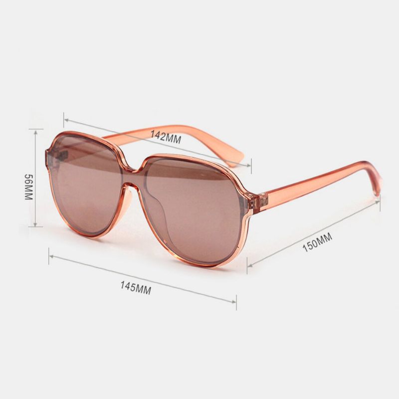 Gafas De Sol Simples De Moda Con Protección Uv De Montura Completa Cuadrada Unisex