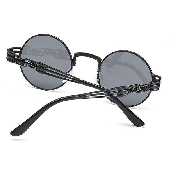 Gafas De Sol Steampunk Redondas Góticas Clásicas Para Mujer Gafas Con Montura De Metal Informal De Viaje Uv400