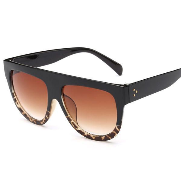 Gafas De Sol Unisex Anti-uv Para Mujer Gafas Vintage De Montura Grande Informal Al Aire Libre