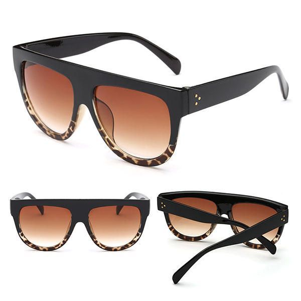 Gafas De Sol Unisex Anti-uv Para Mujer Gafas Vintage De Montura Grande Informal Al Aire Libre