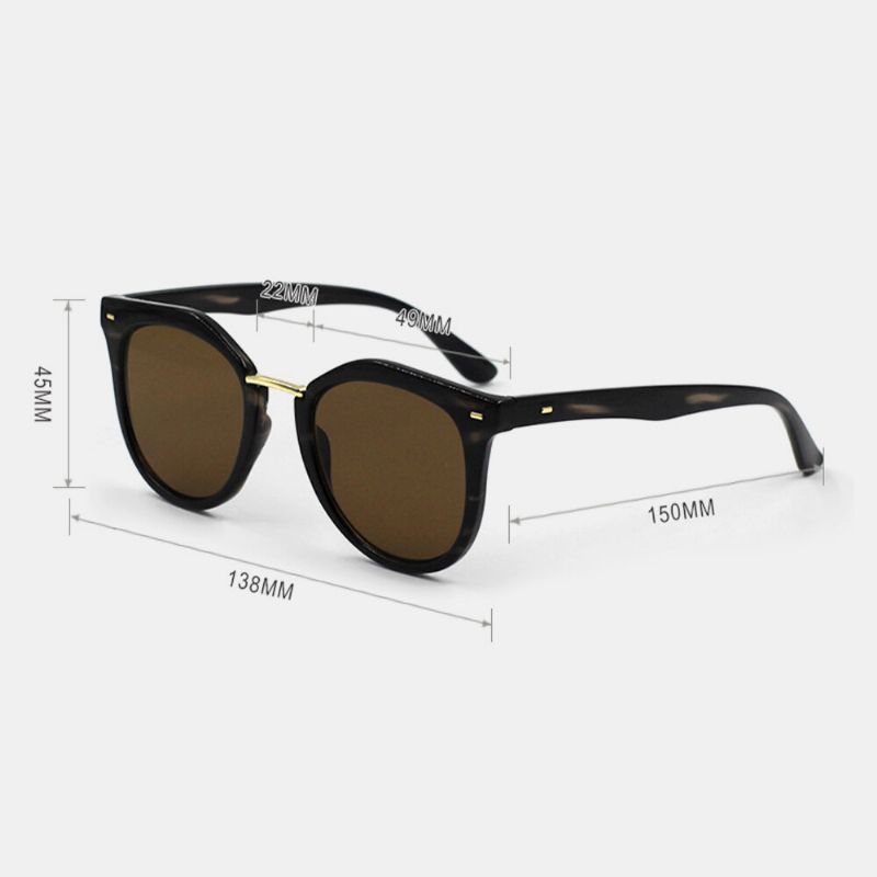 Gafas De Sol Unisex Con Protección Uv Cuadradas Cuadradas De Montura Completa De Moda Informales