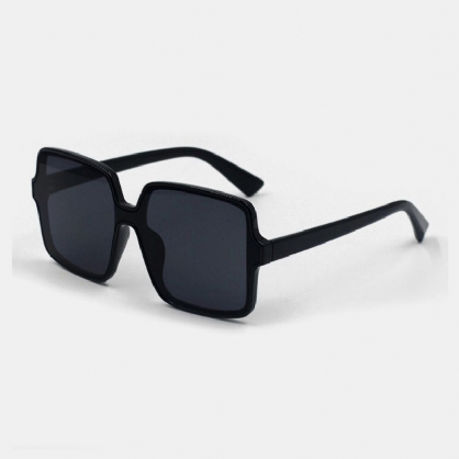 Gafas De Sol Unisex Cuadradas Transparentes Con Protección Uv De Montura Completa Informal