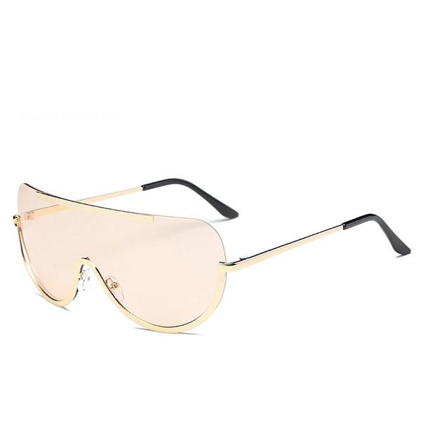 Gafas De Sol Uv400 Para Mujer Gafas De Sol Con Montura Metálica De Gran Tamaño Con Lentes De Colores