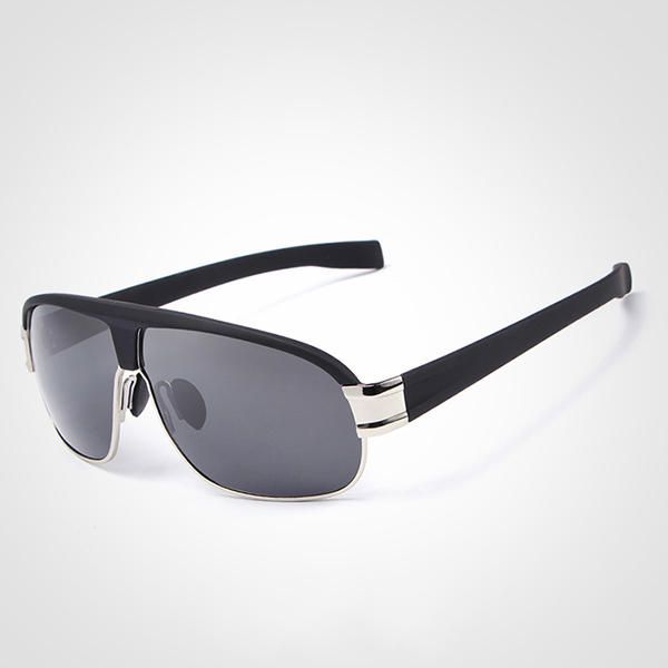 Hombre Summer V400 Polarized Sun Glassess Casual Outdooors Marco De Metal Antideslumbrante Eye Wear