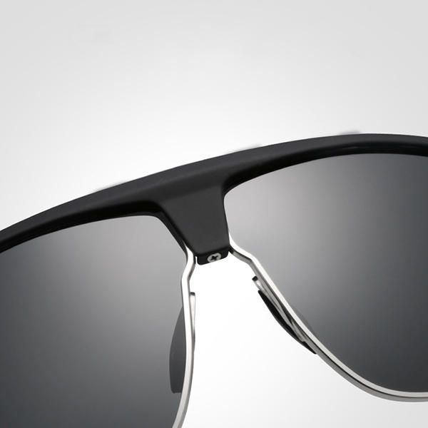 Hombre Summer V400 Polarized Sun Glassess Casual Outdooors Marco De Metal Antideslumbrante Eye Wear