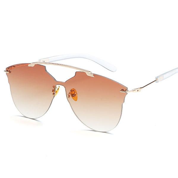 Hombres Mujeres Gafas De Sol Con Montura Fina De Metal Casual Outdoor Anti-uv Hd Eyeglaases