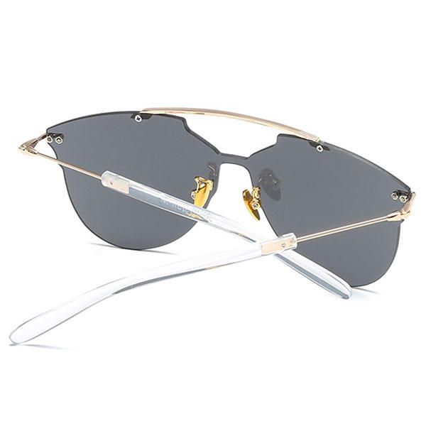 Hombres Mujeres Gafas De Sol Con Montura Fina De Metal Casual Outdoor Anti-uv Hd Eyeglaases