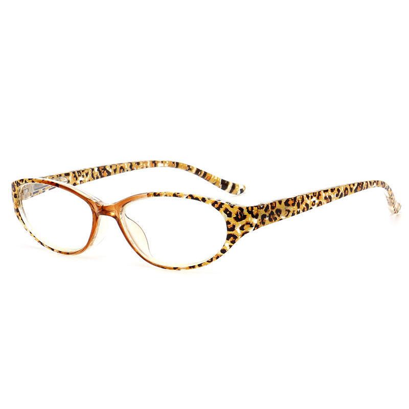 Hombres Mujeres Resina Gafas De Presbicia Leopardo Pc Gafas De Lectura De Marco Completo