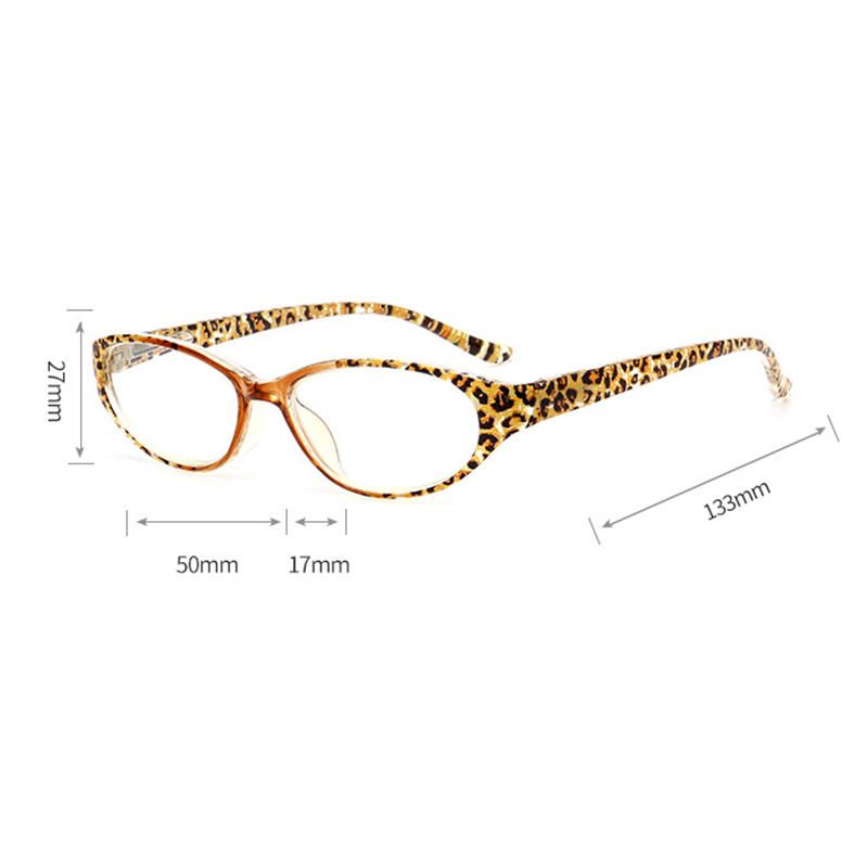 Hombres Mujeres Resina Gafas De Presbicia Leopardo Pc Gafas De Lectura De Marco Completo