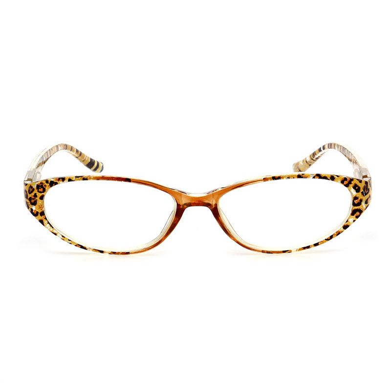 Hombres Mujeres Resina Gafas De Presbicia Leopardo Pc Gafas De Lectura De Marco Completo