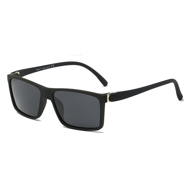 Hombres Mujeres Summer Square Retro Uv400 Gafas De Sol Polarizadas