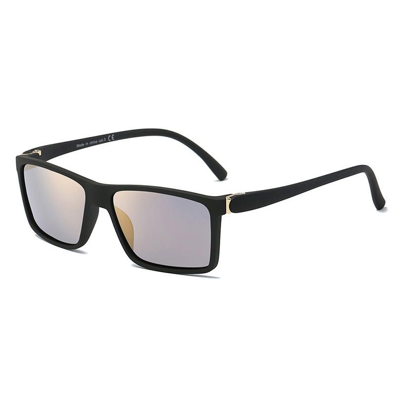 Hombres Mujeres Summer Square Retro Uv400 Gafas De Sol Polarizadas