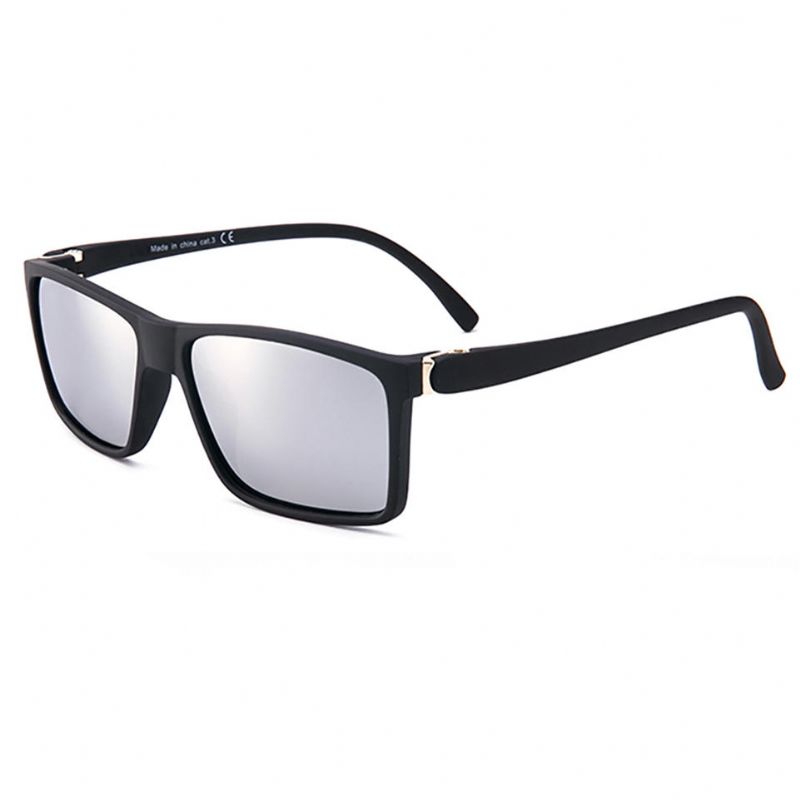 Hombres Mujeres Summer Square Retro Uv400 Gafas De Sol Polarizadas