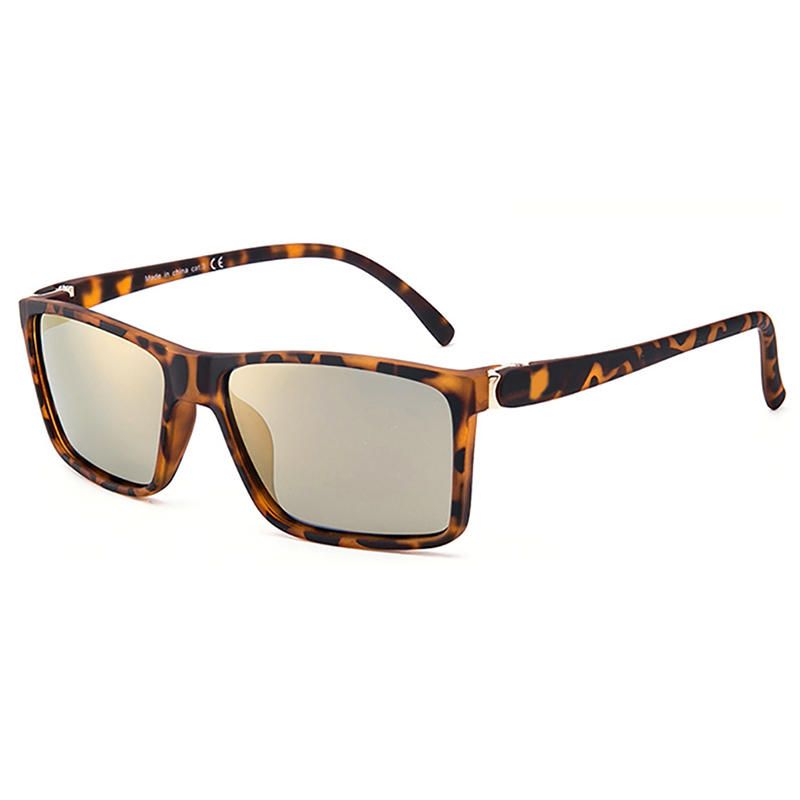 Hombres Mujeres Summer Square Retro Uv400 Gafas De Sol Polarizadas