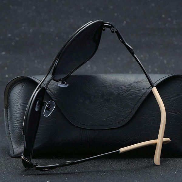 Hombres Mujeres Vintage Hd Polarized Sun Glassess Outdooors Sunshade Anti-uv Driving Goggle Eyeglasseess