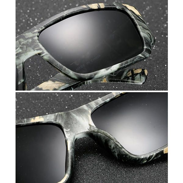 Hombres Outdooors Sport Uv400 Camuflaje Gafas De Sol Polarizadas