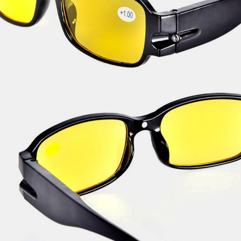 Hombres Visión Nocturna Led Multifunción De Fotograma Completo Con Lámpara Detector De Moneda Iluminación Protección Uv Gafas De Sol Polarizadas