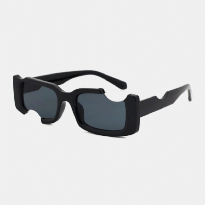 Montura Cuadrada Irregular Unisex No Montura Completa Protección Uv Moda Gafas De Sol De Perfil Especial