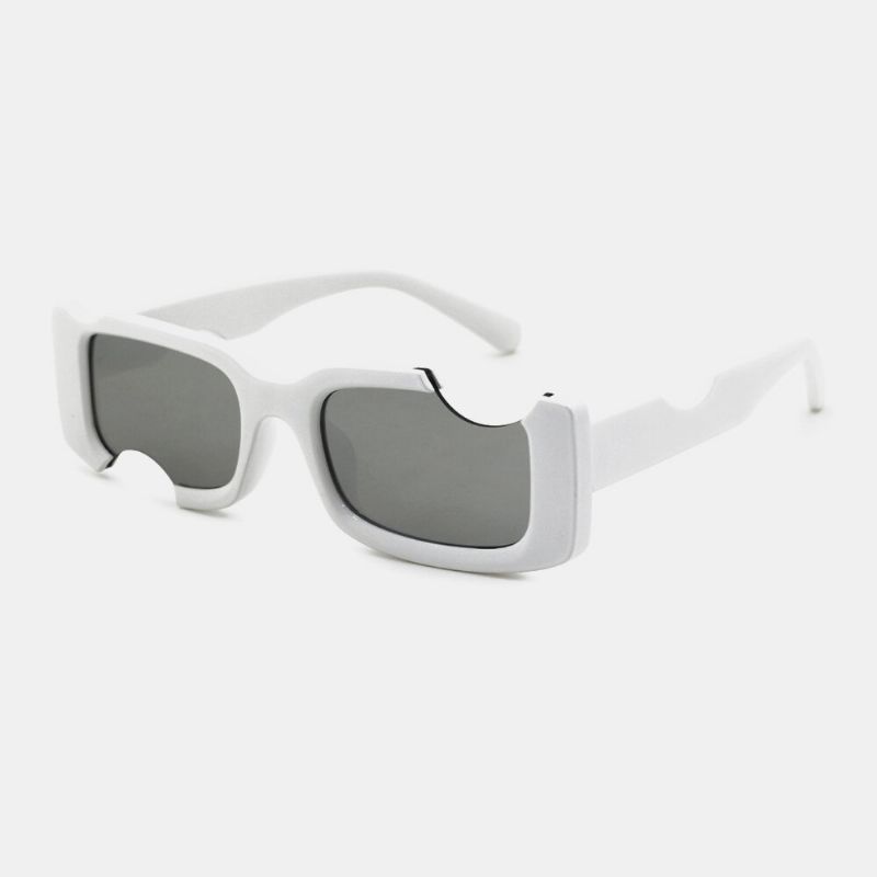 Montura Cuadrada Irregular Unisex No Montura Completa Protección Uv Moda Gafas De Sol De Perfil Especial