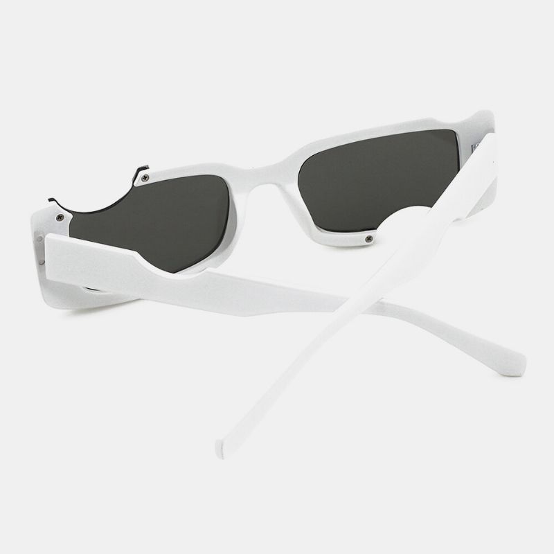 Montura Cuadrada Irregular Unisex No Montura Completa Protección Uv Moda Gafas De Sol De Perfil Especial