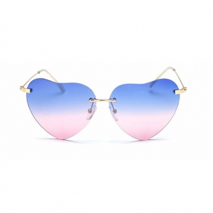 Mujer Moda En Forma De Corazón Uv400 Sun Glassess Casual Outdooors Party Eyewear