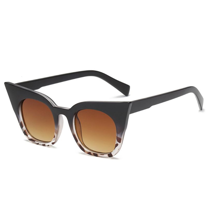 Mujeres Vintage Cat Eye Uv400 Gafas De Sol De Montura Redonda Gafas De Sol De Verano Gafas Al Aire Libre