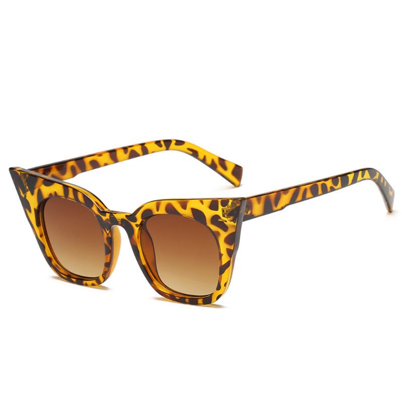 Mujeres Vintage Cat Eye Uv400 Gafas De Sol De Montura Redonda Gafas De Sol De Verano Gafas Al Aire Libre