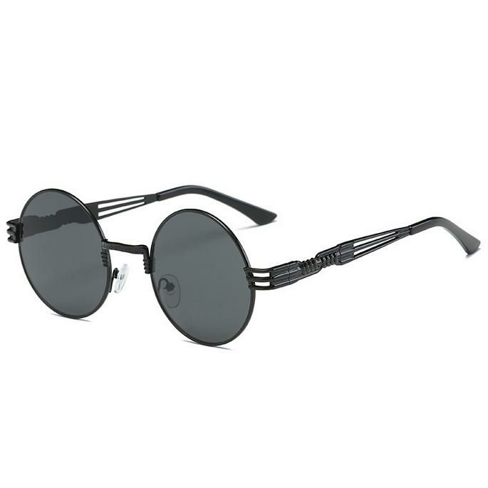 Protección Uv400 Para Mujer Gafas De Sol Causal Vintage Steam Punk Ronda Eyeglasseess