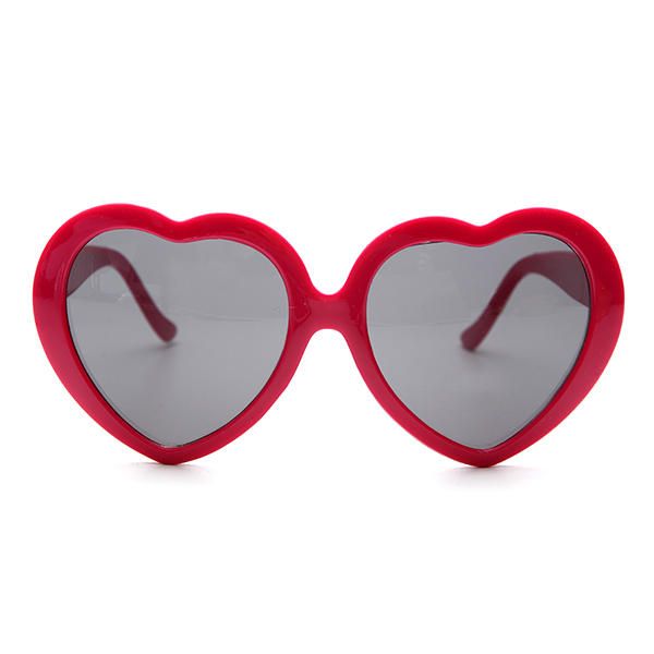 Retro Funny Love Heart Shape Anti-uva Y Uvb Sun Glassess