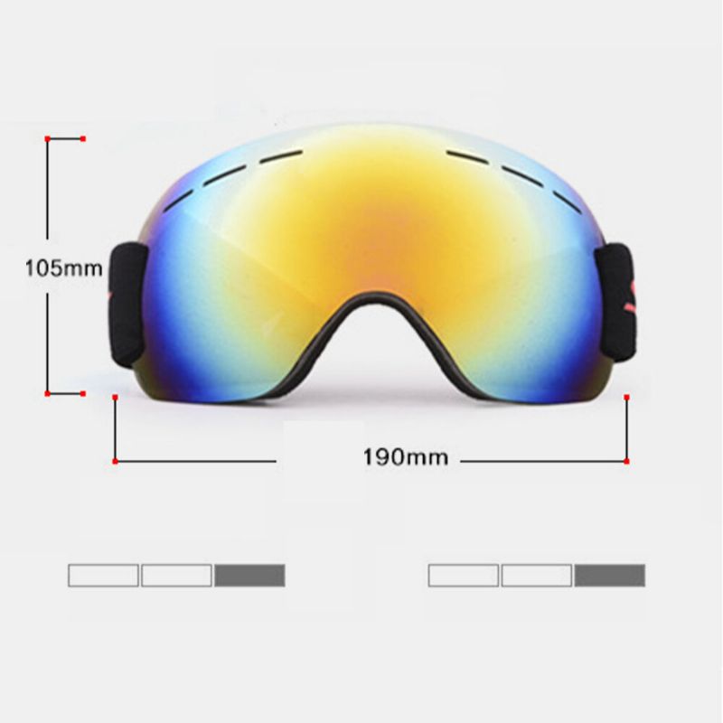 Unisex Adulto Escalada Esquí Antivaho Protección Uv Gafas A Prueba De Arena Gafas De Esquí