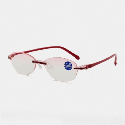 Unisex Anti-azul Claro Diamante Recorte Sin Marco Protección Para Los Ojos Gafas De Lectura Gafas Para Presbicia