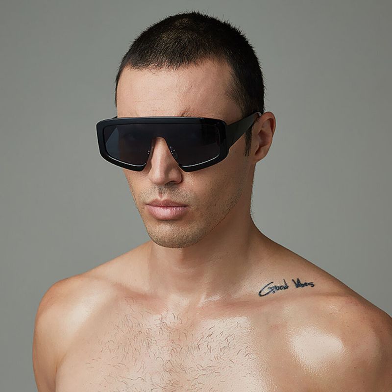 Unisex Casual Creativo Dashing Marco Completo Cómodo Asiento Nasal Protección Uv Gafas De Sol