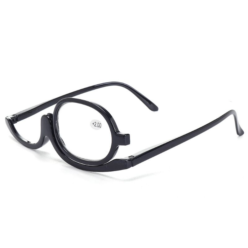 Unisex Rotativo Magnificar Maquillaje De Ojos Gafas Cosméticas Gafas De Lectura Gafas Redondas Abatibles