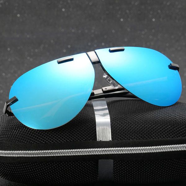 Unisex Uv400 Falten Polarisierte Klipp Auf Sonnenbrille Brille Polaroid Linse Gafas