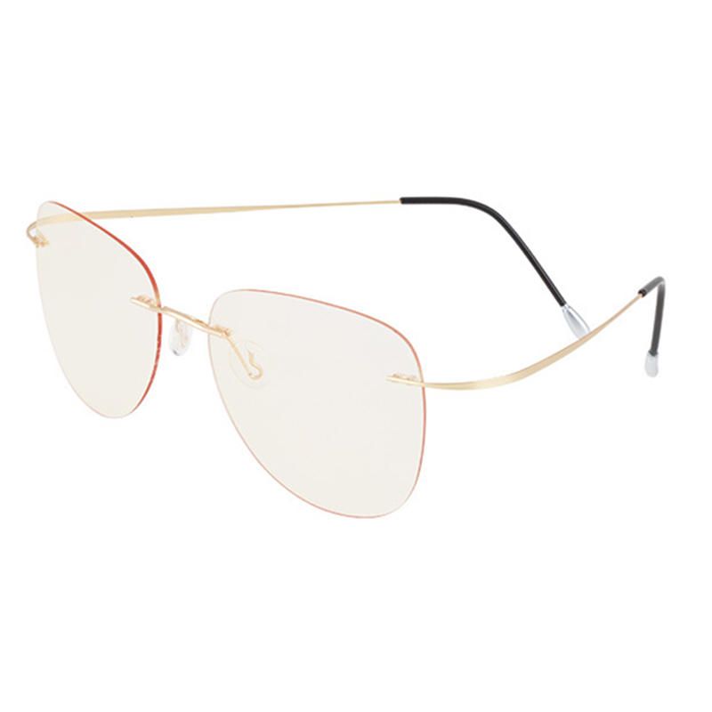 Unisex Vogue Vintage Flexible Anti Luz Azul Protección Contra La Radiación Anti Fatiga Lentes Transparentes Gafas De Sol