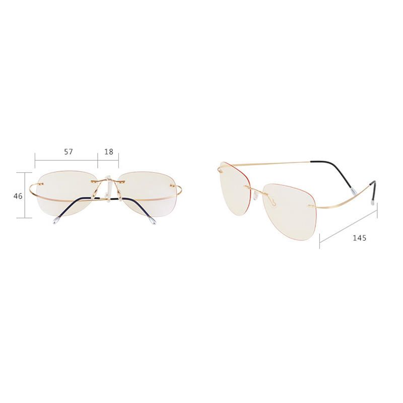 Unisex Vogue Vintage Flexible Anti Luz Azul Protección Contra La Radiación Anti Fatiga Lentes Transparentes Gafas De Sol