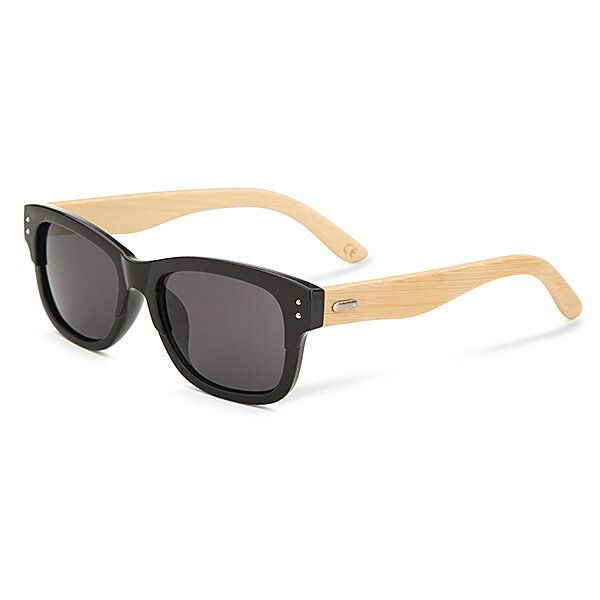 Uv400 Unisex Patas De Bambú Remache Sun Glassess Espejo Marco De Color Gafas De Madera Gafas