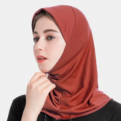 Bufanda Hijab Mujer Cáñamo De Cristal Sólido