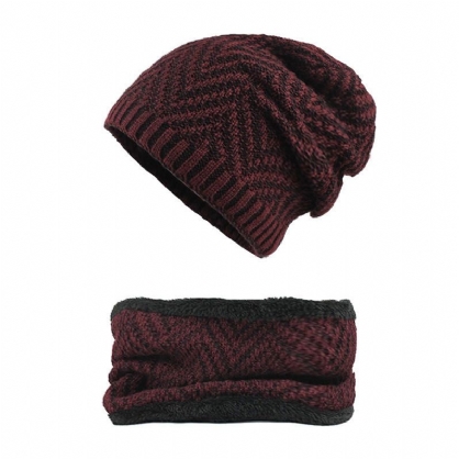 Gorros De Terciopelo Con Bufanda Winter Thicken Plus