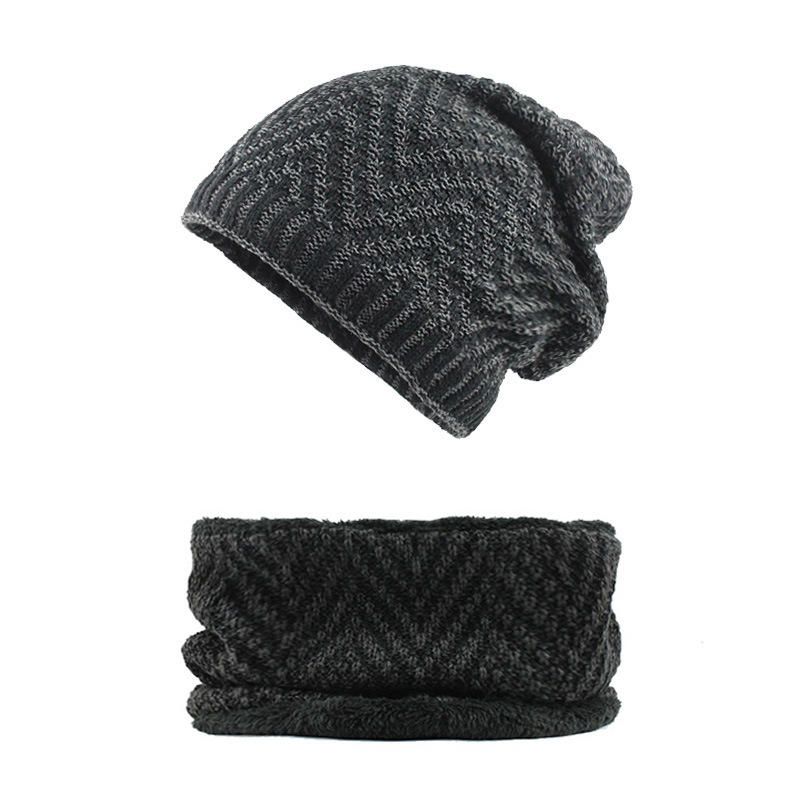 Gorros De Terciopelo Con Bufanda Winter Thicken Plus