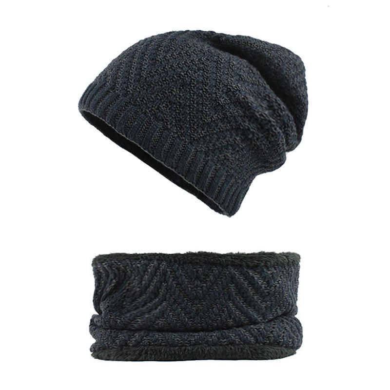 Gorros De Terciopelo Con Bufanda Winter Thicken Plus