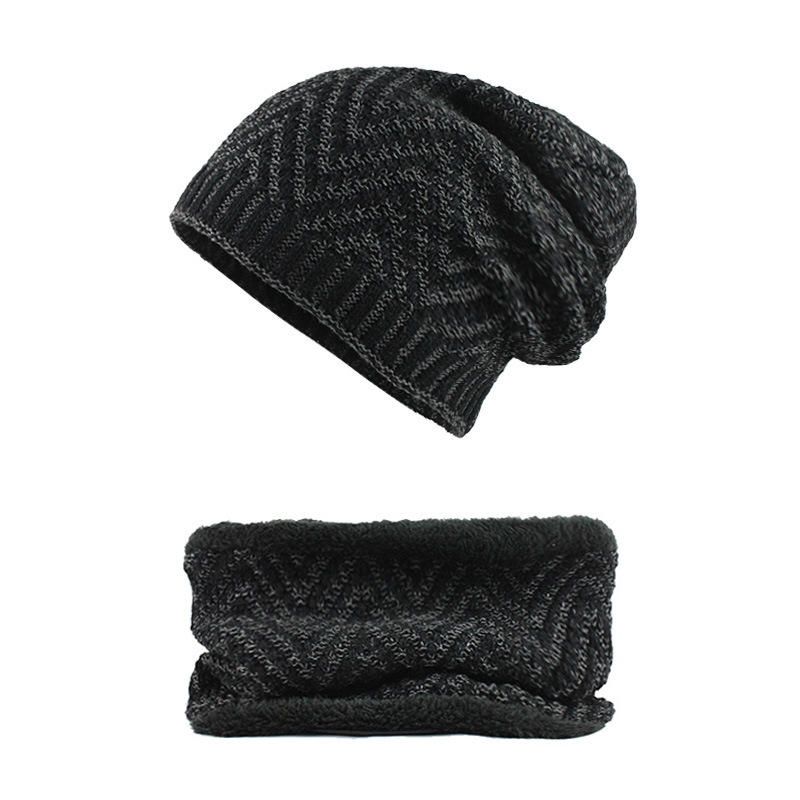 Gorros De Terciopelo Con Bufanda Winter Thicken Plus