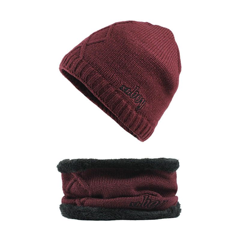 Winter Thicken Plus Gorros De Terciopelo Con Juego De Bufanda