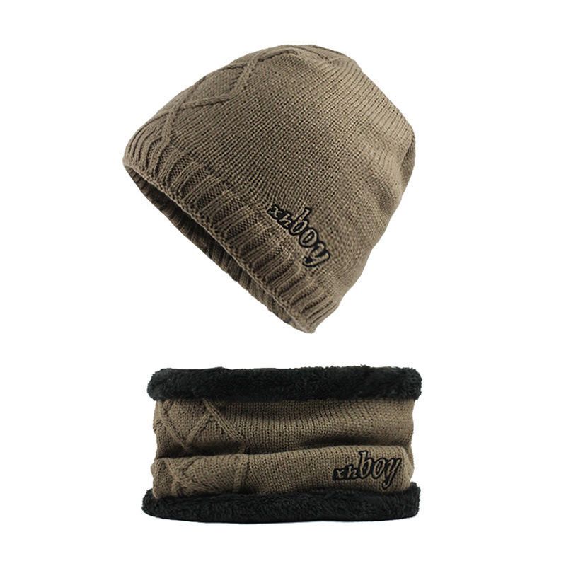 Winter Thicken Plus Gorros De Terciopelo Con Juego De Bufanda